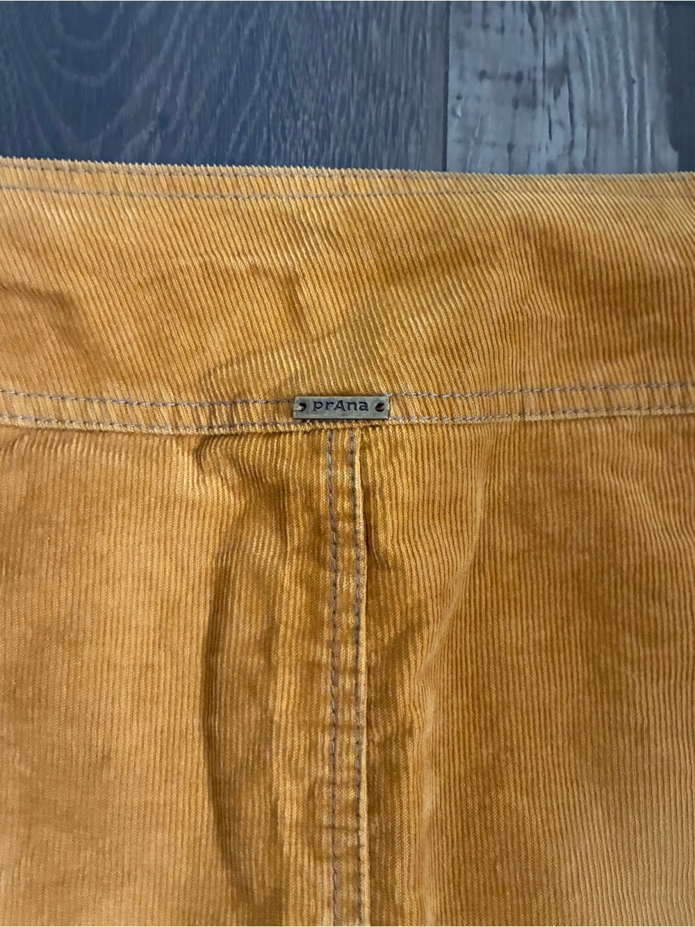Prana Mustard Yellow Corduroy Mini Skirt - Picture 6 of 7